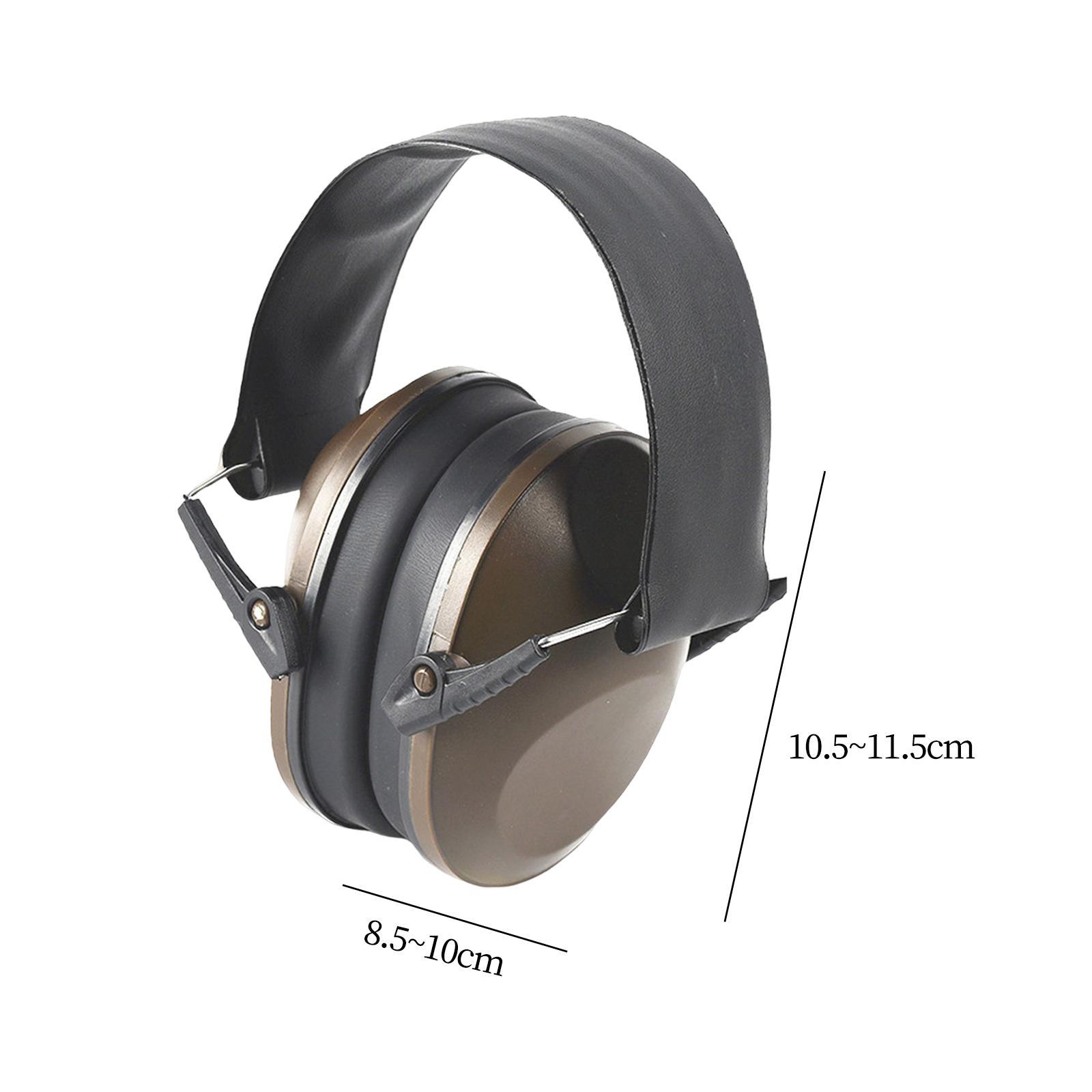 Ear Protection Ear Muffs, Noise Cancelling, Folding Padded Head Band, Lightweight Ear Defenders for Airplane Construction Men Women