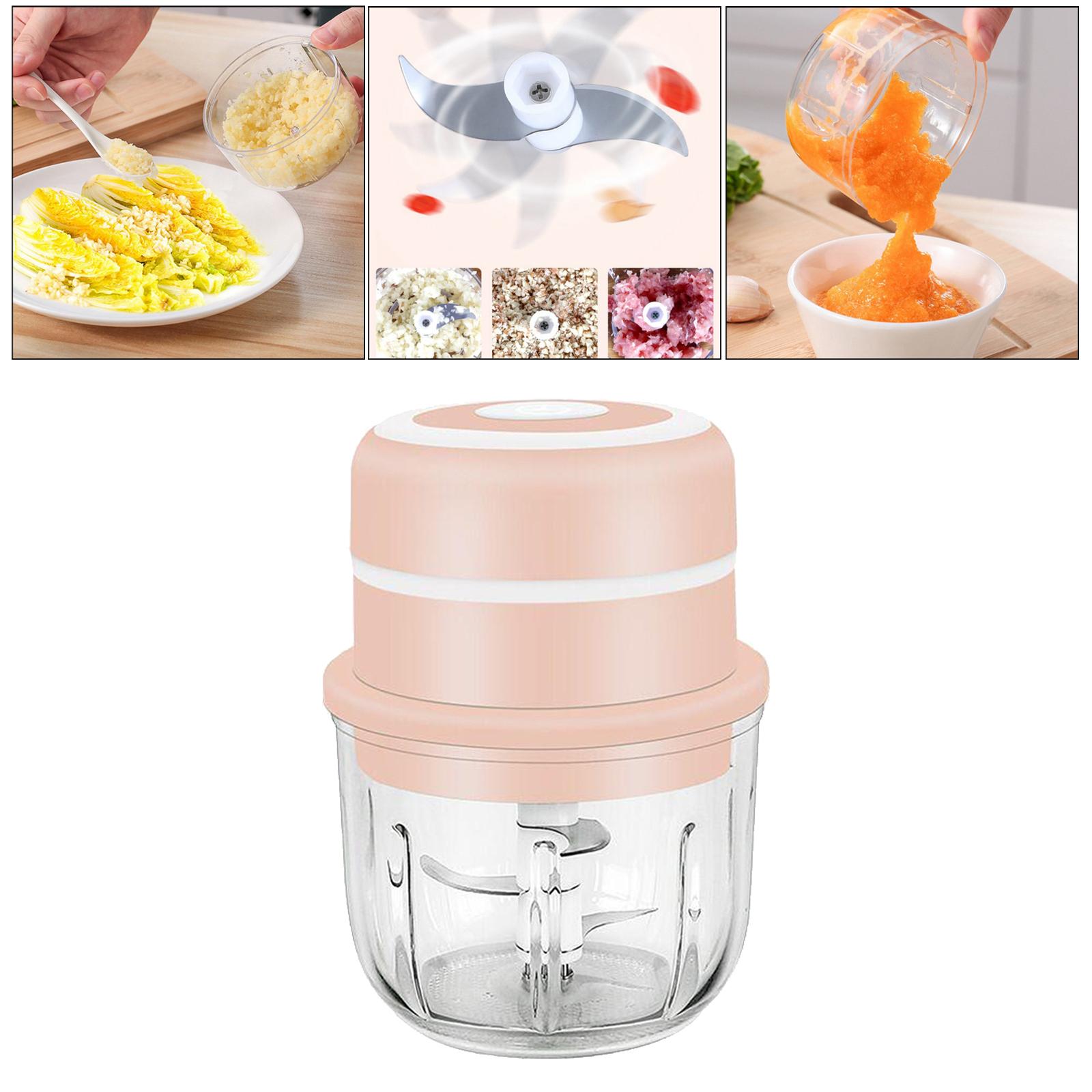 Electric Mini Garlic Chopper, Garlic Mincer Electric Chopper, Onion Chopper Portable Mini Chopper, Mini Chopper Food Processor for Vegetables