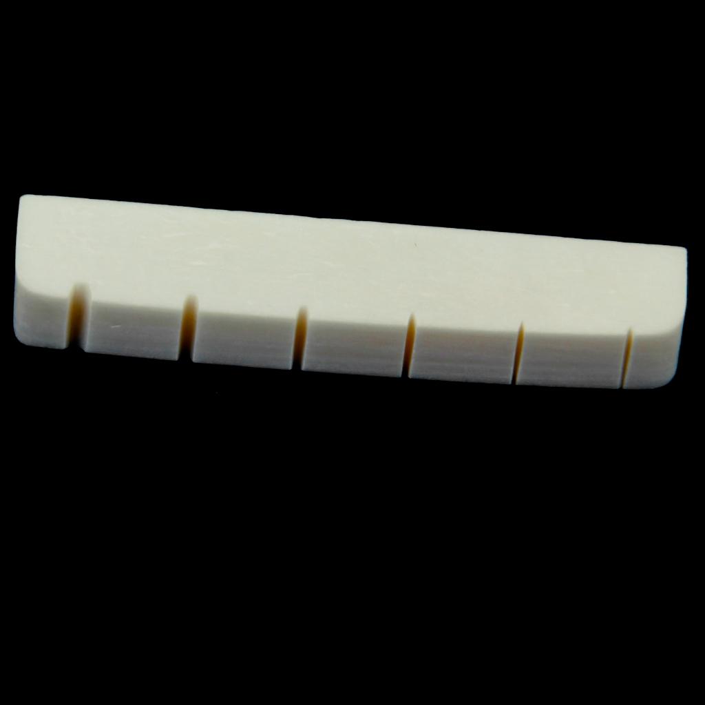 Bone Nut Slotted For 6 String Electric Guitar