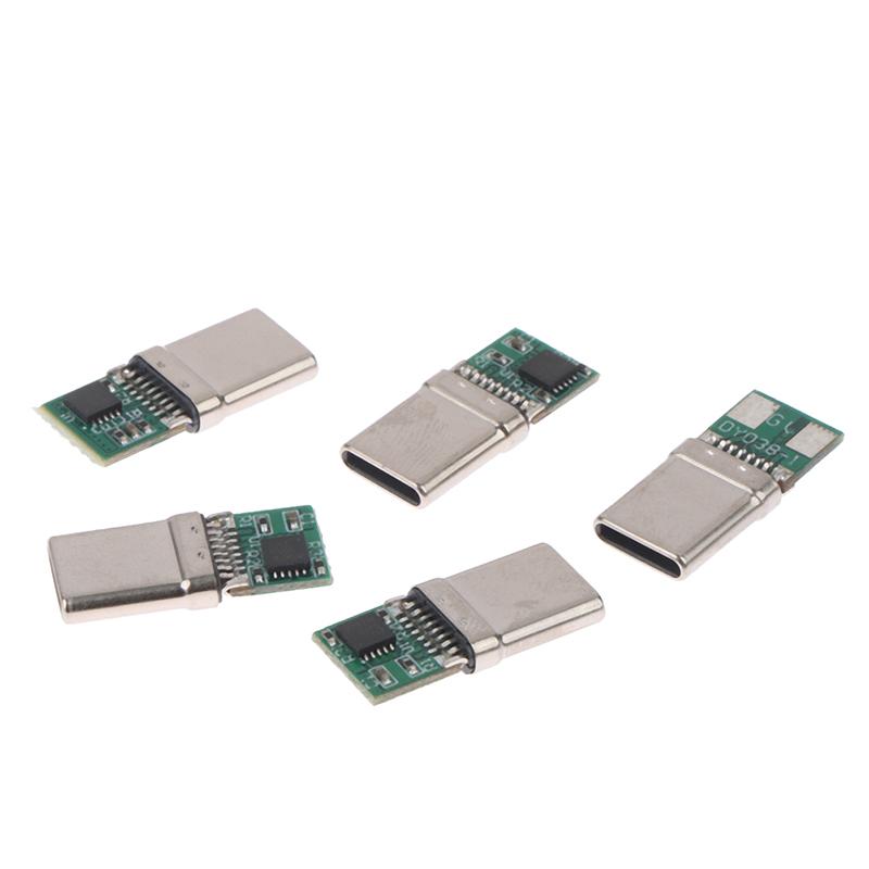 PD/QC Sạc Nhanh 9V 12V 15V 20V PD Mô-đun mồi nhử PD 2 3.0 DC Cáp Kích Hoạt USB Type-C Nam Cắm QC4 Đầu Nối Sạc Màu sắc: 1 cái