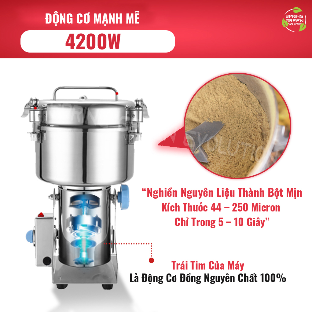 Máy xay bột mịn PG4500. Xay thành bột mịn trong nháy mắt. Hàng chính hãng Thái Lan