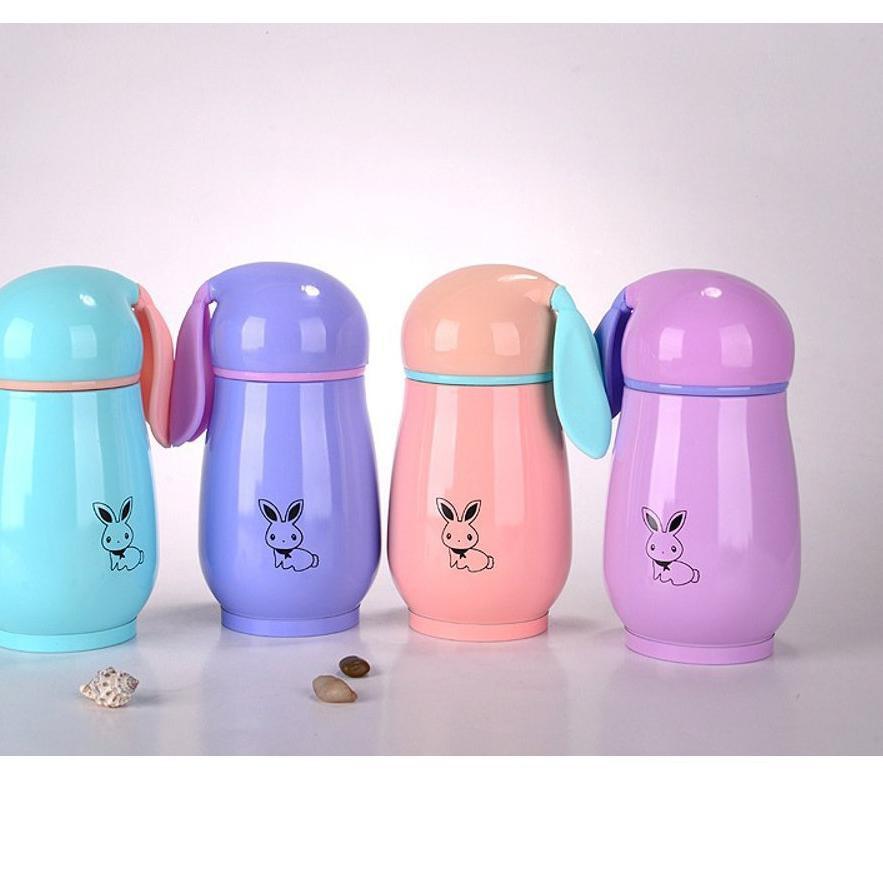 Bình nước giữ nhiệt bằng thép không gỉ hình thỏ dễ thương 5.5 300ml B58