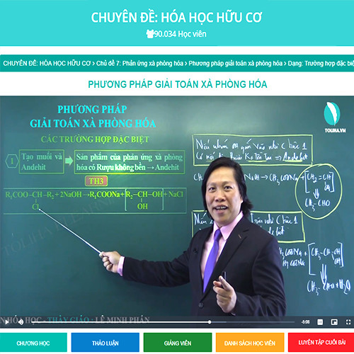 Khóa học CHUYÊN ĐỀ: HÓA HỌC HỮU CƠ - thầy Lê Minh Phấn - 09 tháng