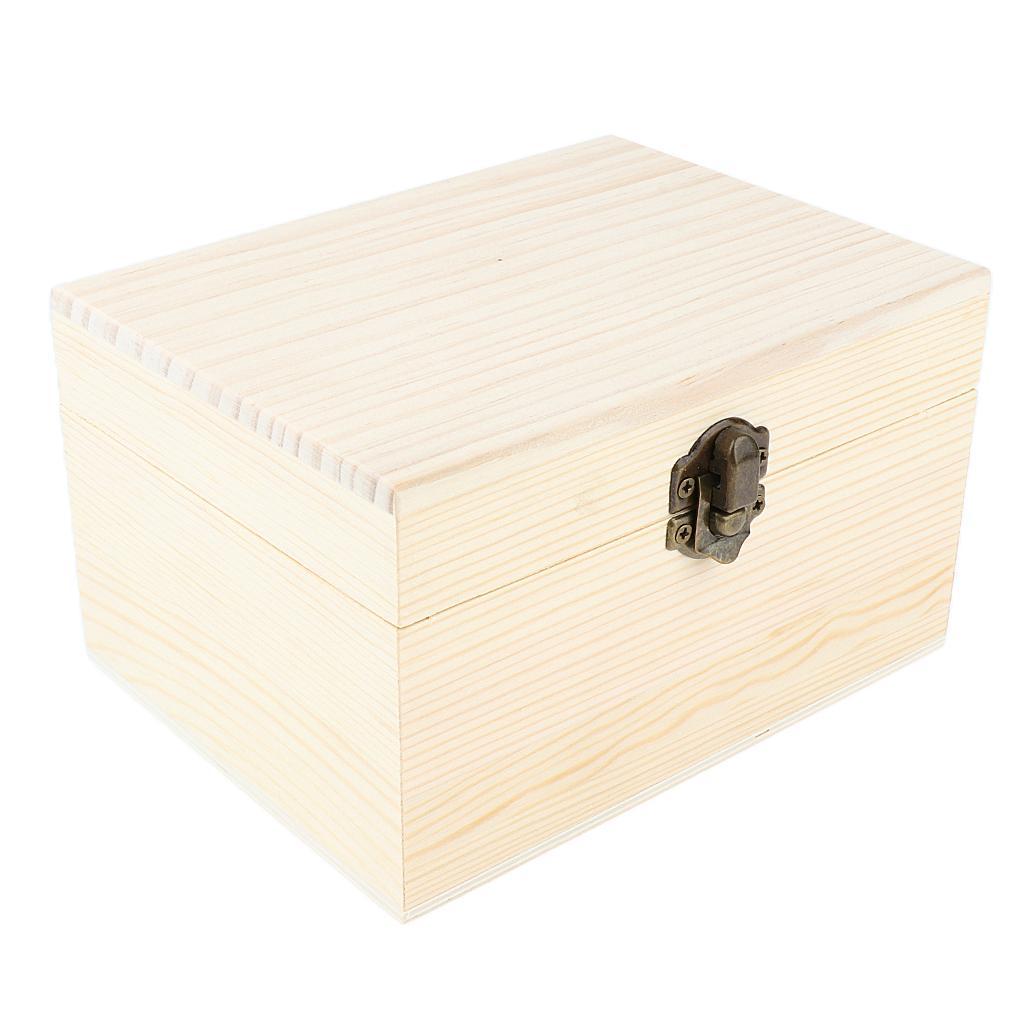 Essential Oil Wooden Storage Box Display Carry Case Organizer Hold 12 Bottle