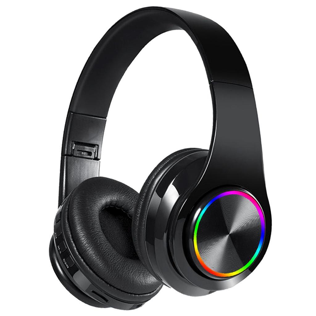 RGB Luminous Wireless Bluetooth Gaming Headset Stereo Headphone