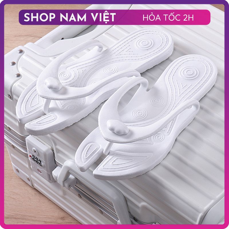 Dép Gấp EVA Siêu Nhẹ Đi Du Lịch, Đi Biển Chống Trơn Trượt