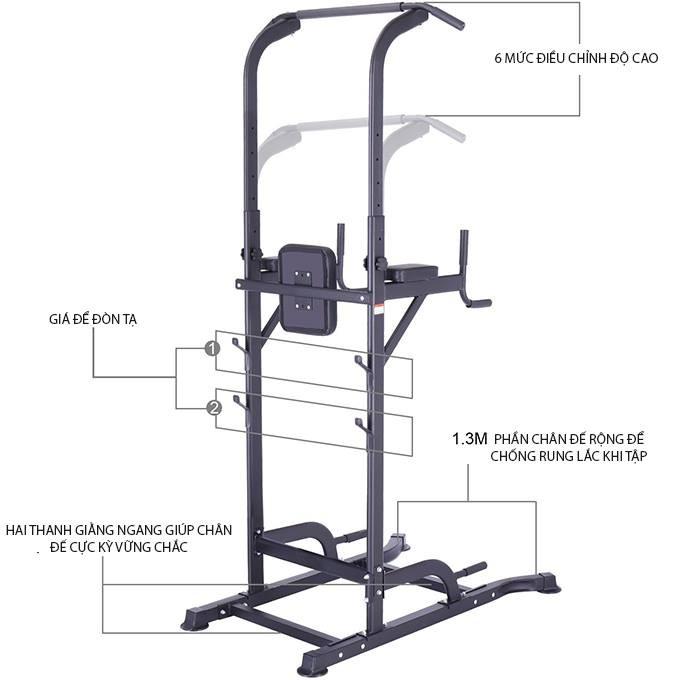 Xà đơn xà kép đa năng T056 Nhập Khẩu tải trọng 120 kg