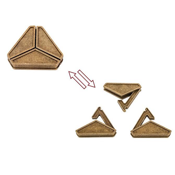 Đồ chơi trí tuệ_Thử thách trí não_The Triangle Block - Hanayama Puzzle_Hack não &amp; Xoắn não_IQ Toys_Giải đố_Thông minh