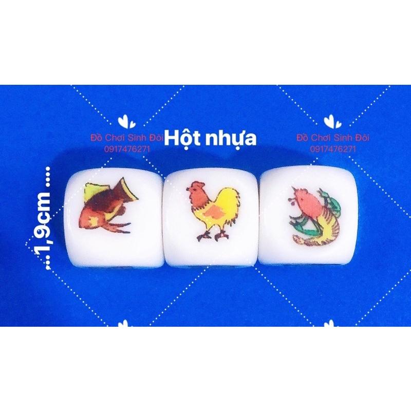 cờ bầu cua hột nhựa 1,9 cm