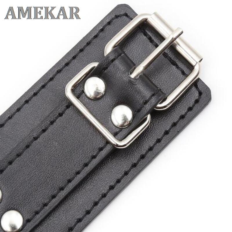 Mới Thời Trang Nam Nữ Tình Ái Dây Da Mối Ràng Buộc Gợi Cảm Gothic Punk Áo Da Khóa Kim Loại Chân Garters Dây Đai