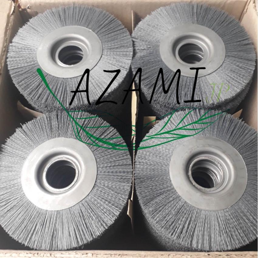 Bánh Cước Sợi Nilon Cát 200mm , Sợi 0,8mm , Lỗ 25,4mm, Chổi Cước Chà Nhám Gỗ , Đánh Bóng Gỗ, Chổi Quật gỗ , Hàng Cao Cấp