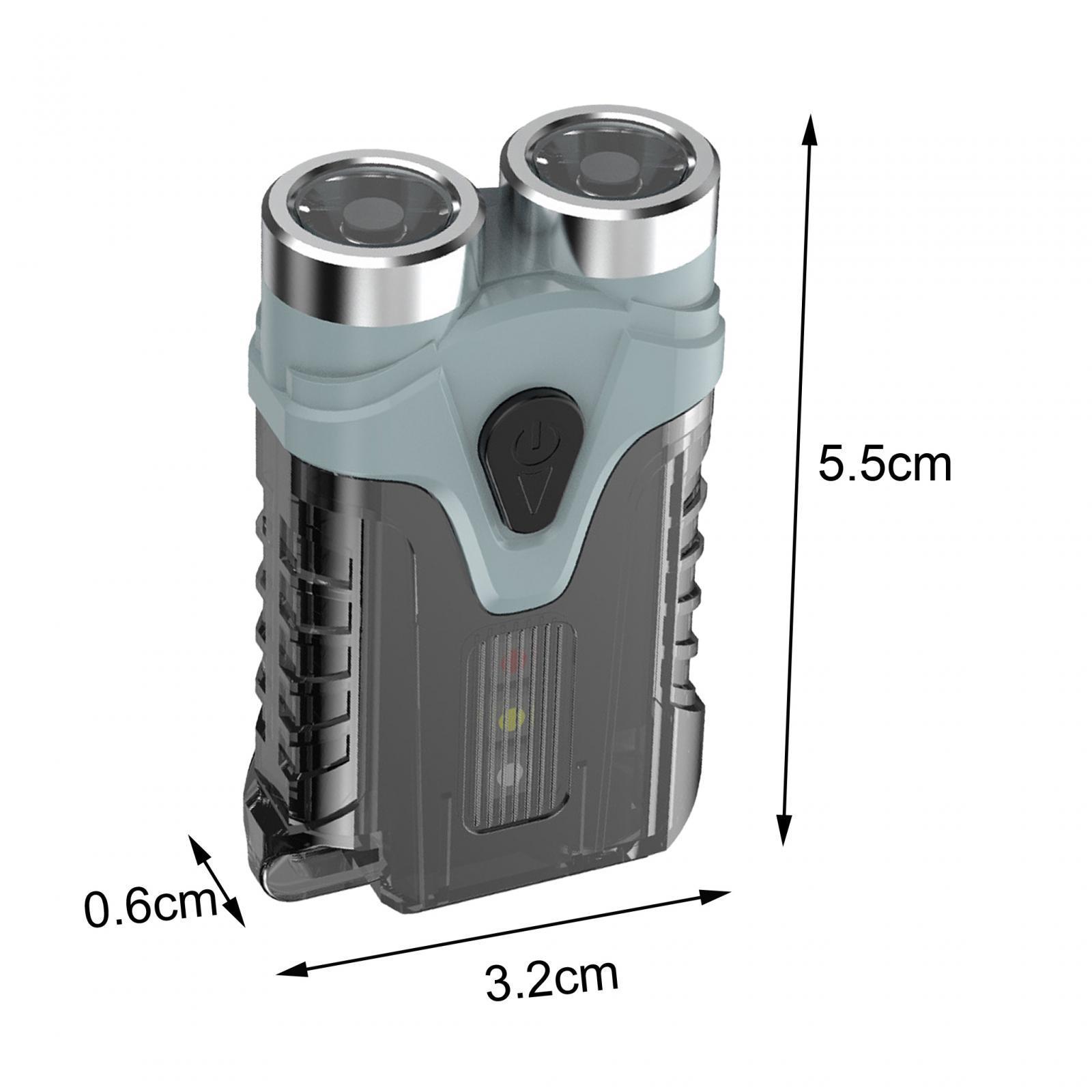 Keychain Flashlight Portable USB Handheld Torch for Outdoor Hiking Emergency