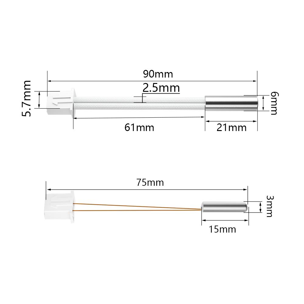 2PCS CR-6 SE cảm biến nhiệt độ nhiệt nhiệt