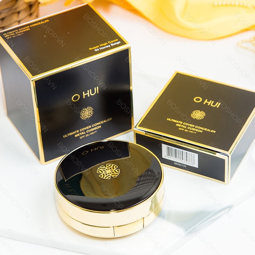 Phấn Nước Cushion Ohui Ultimate Cover Concealer Metal Cushion SPF35 PA++