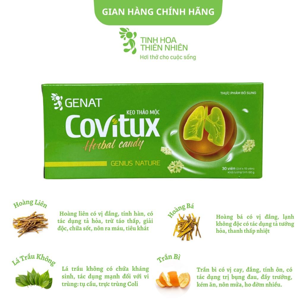 Combo 2 hộp kẹo thảo mộc Covitux ( hộp 30 viên) - Genat