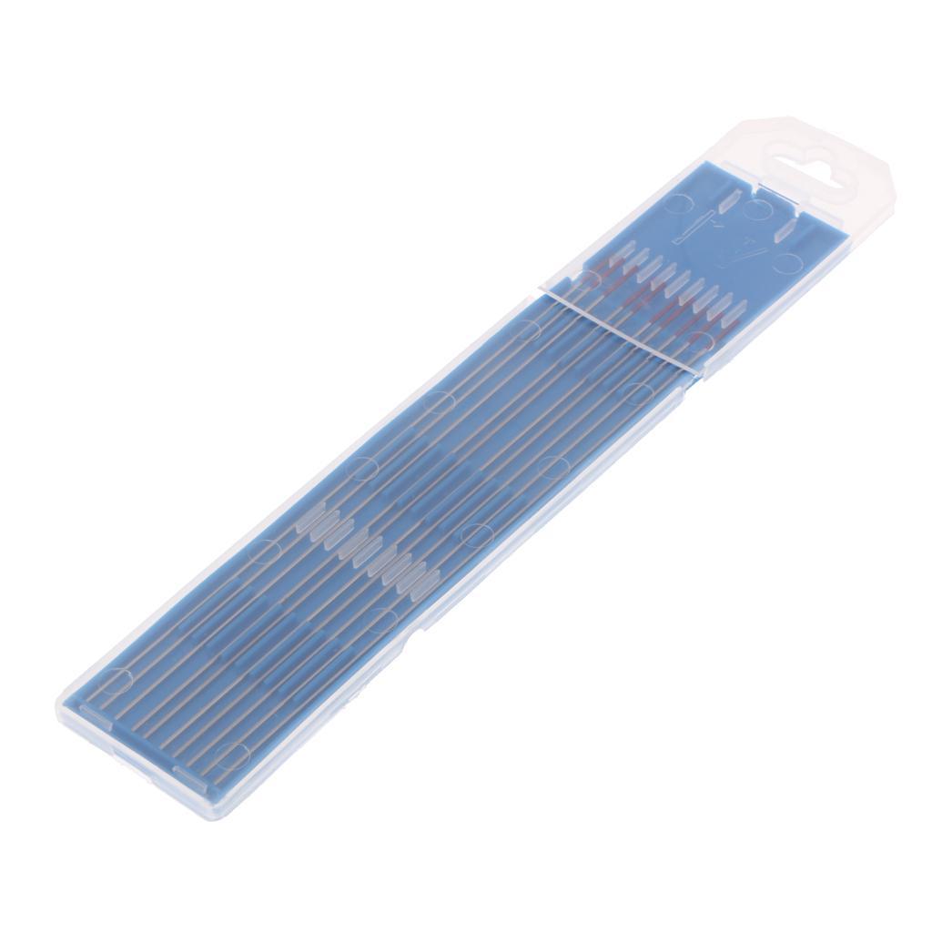 10 Pieces WT20 1/25 x5.9inchh 2% Thoriated Red Tungsten Electrodes Welding Tig Rods