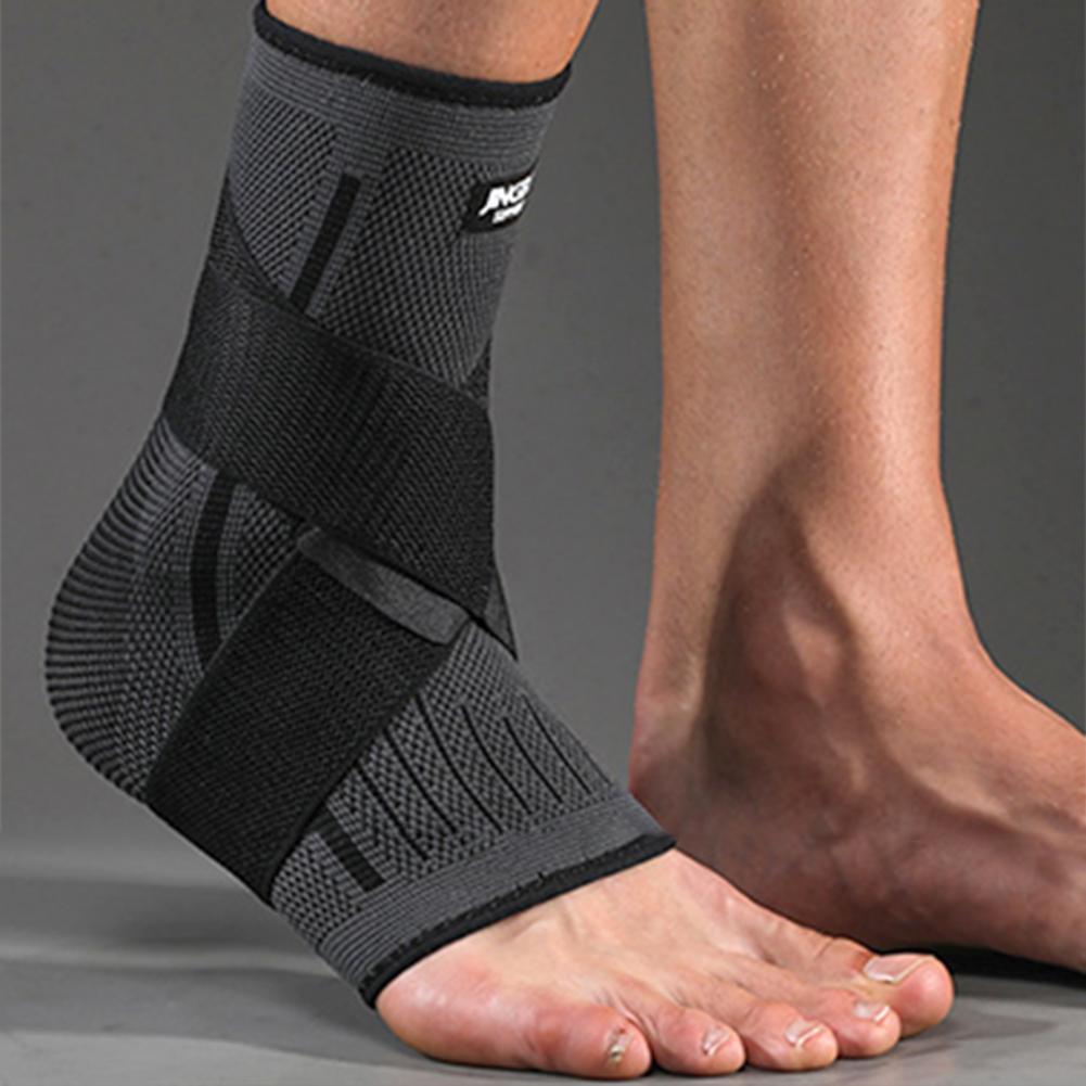 1 Cái Jingba Hỗ Trợ Bảo Vệ Bóng Đá Hỗ Trợ Mắt Cá Chân Bóng Rổ Mắt Cá Chân Nẹp Nén Dây Đai Dây Đai Bảo Vệ Mắt Cá Chân Color: Black Size: XL