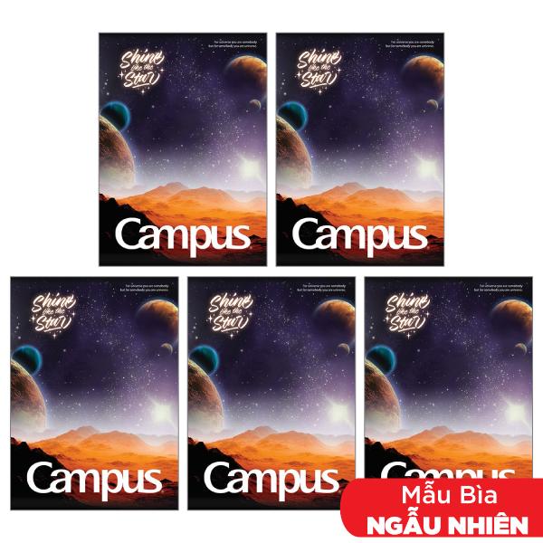 Combo 5 Tập Galaxy A5 4 Ô Ly 96 Trang ĐL 80g/m2 - Campus NB-AGLX96 (Mẫu Màu Giao Ngẫu Nhiên)