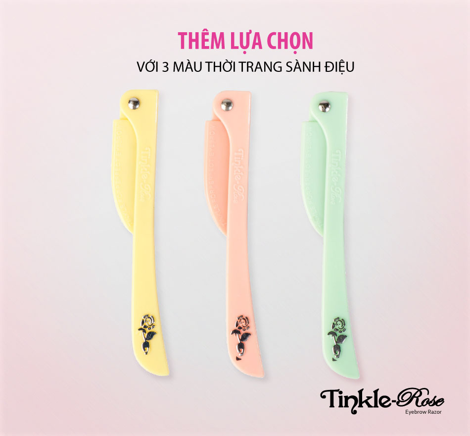 03 dao cạo chân mày Tinkle Rose (màu bất kỳ)