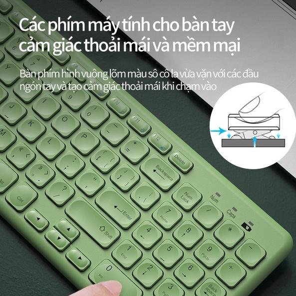 Bàn Phím và Chuột Cắm Chip USB Không Dây Chống Thấm Nước 2.4G dùng cho laptop, máy tính - BH 6 THÁNG