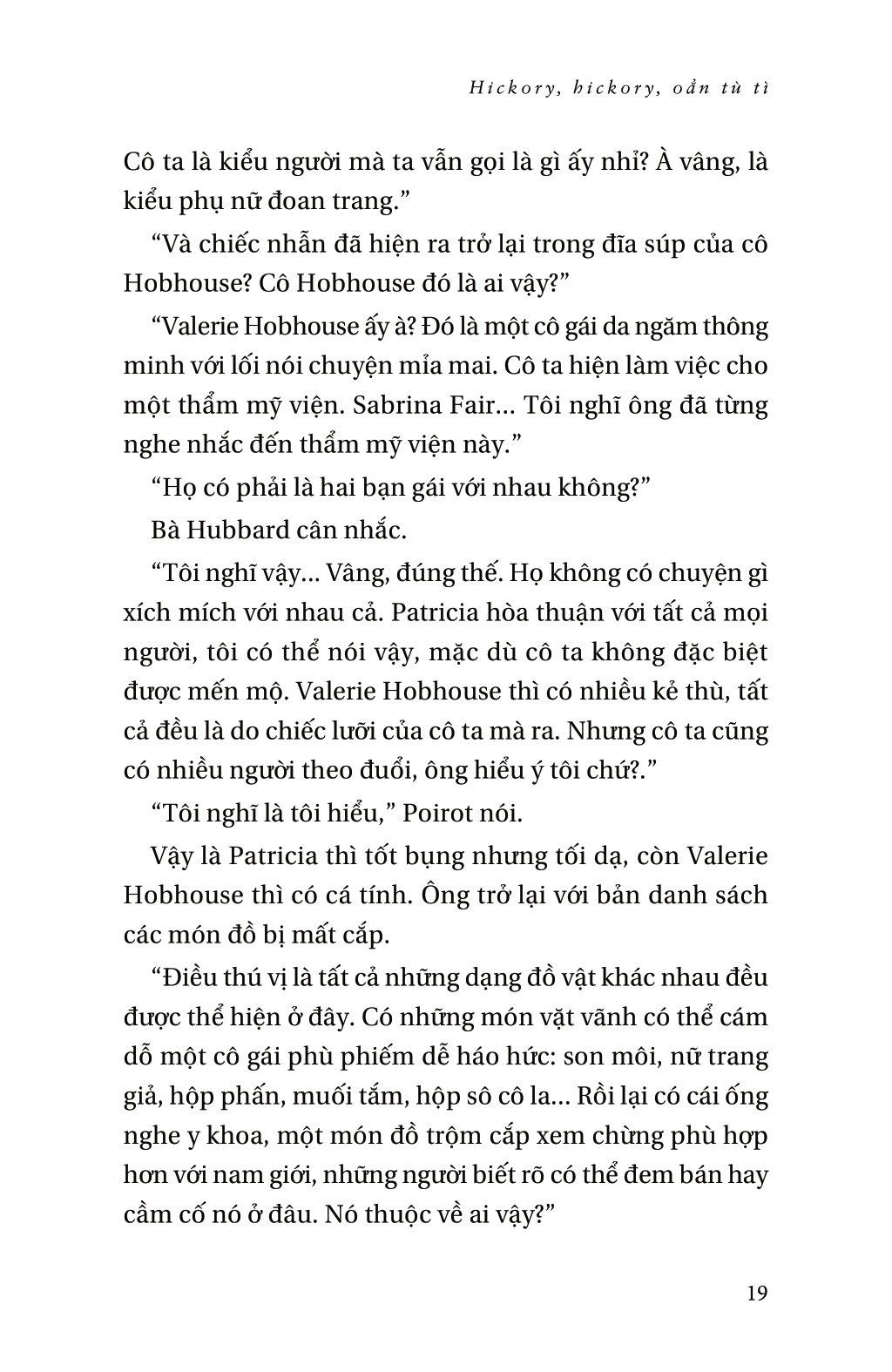 Hickory, Hickory, Oẳn Tù Tì