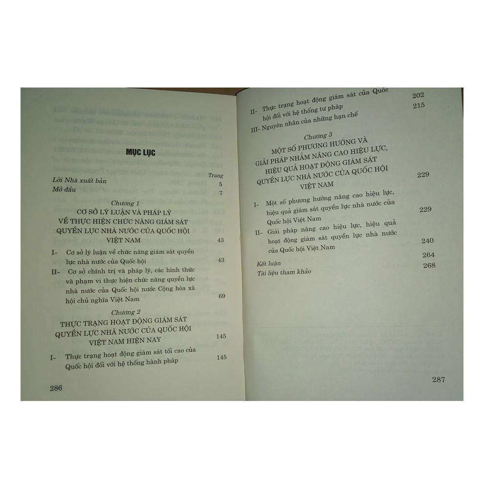 Sách - Thực Hiện Chức Năng Giám Sát Quyền Lực Nhà Nước Của Quốc Hội Việt Nam Hiện Nay - NXB Chính Trị Quốc Gia