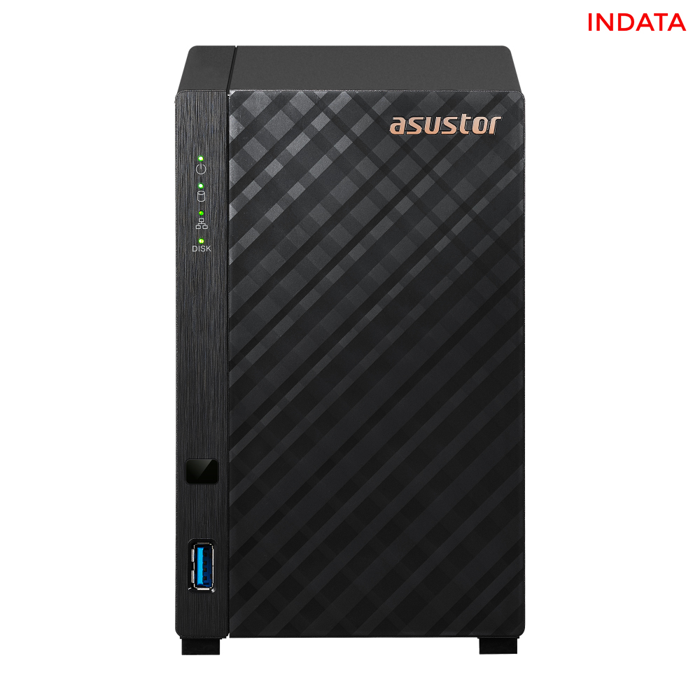 Bộ lưu trữ mạng NAS Asustor Drivestor2 AS1102T CPU ARM Quad-core, 1GB Ram, 2.5Gbps, 2 khay ổ cứng - Hàng chính hãng