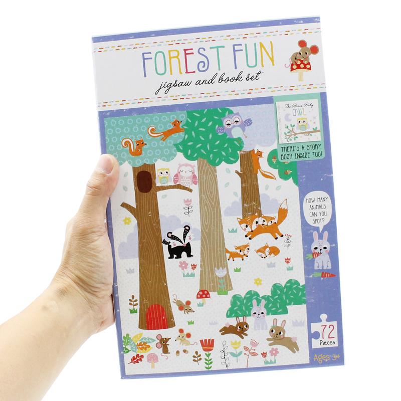 Jigsaw &amp; Book Set - Forest Fun