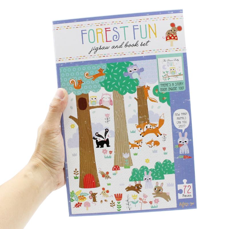 Jigsaw &amp; Book Set - Forest Fun