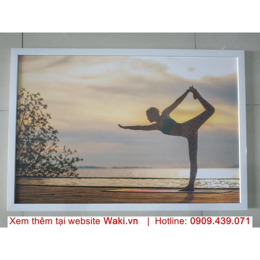 Bộ 2 tranh trang trí phòng tập yoga, nhiều mẫu đẹp, sáng tạo, giá hấp dẫn