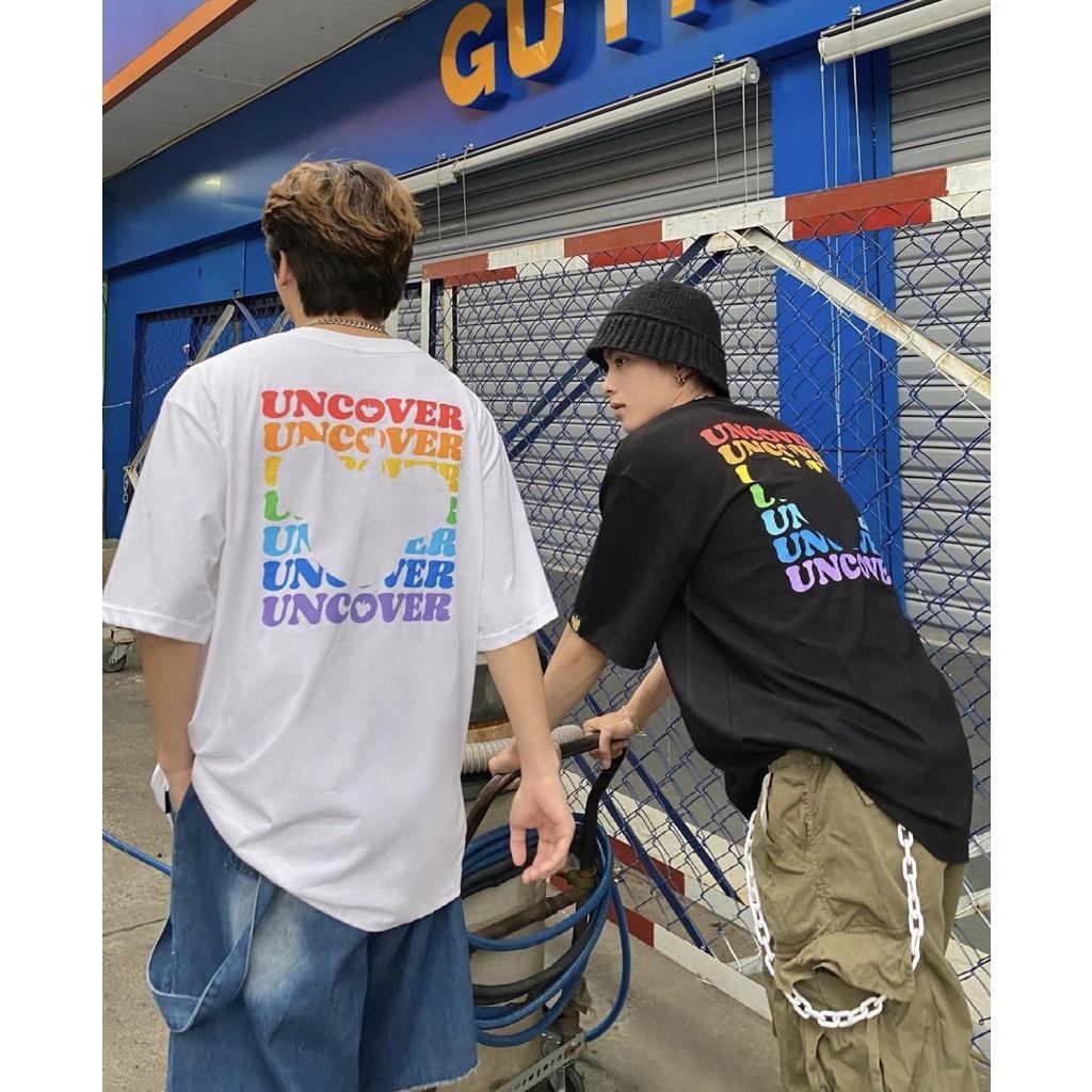 Áo Thun Local Brand Uncover 7 Màu Nam Nữ Tay Lỡ Oversize Unisex Full Mạc