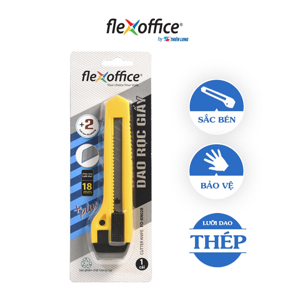 Dao rọc giấy Flexoffice FO-KN02B