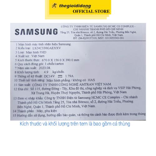Màn hình Samsung S3 S33GC LS24C330GAEXXV 24 inch FHD/IPS/100Hz/4ms/HDMI/FreeSync - Hàng Chính Hãng
