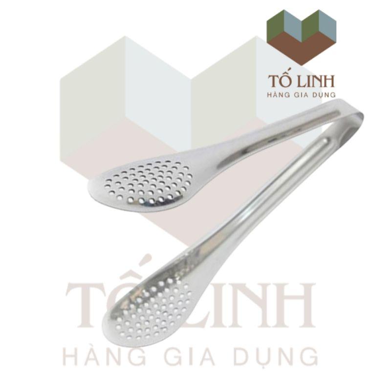 Gắp Đá, Kẹp Thức Ăn Inox Không Rỉ Đồ Dùng Nhà Bếp An Toàn Sạch Sẽ 304 _23cm