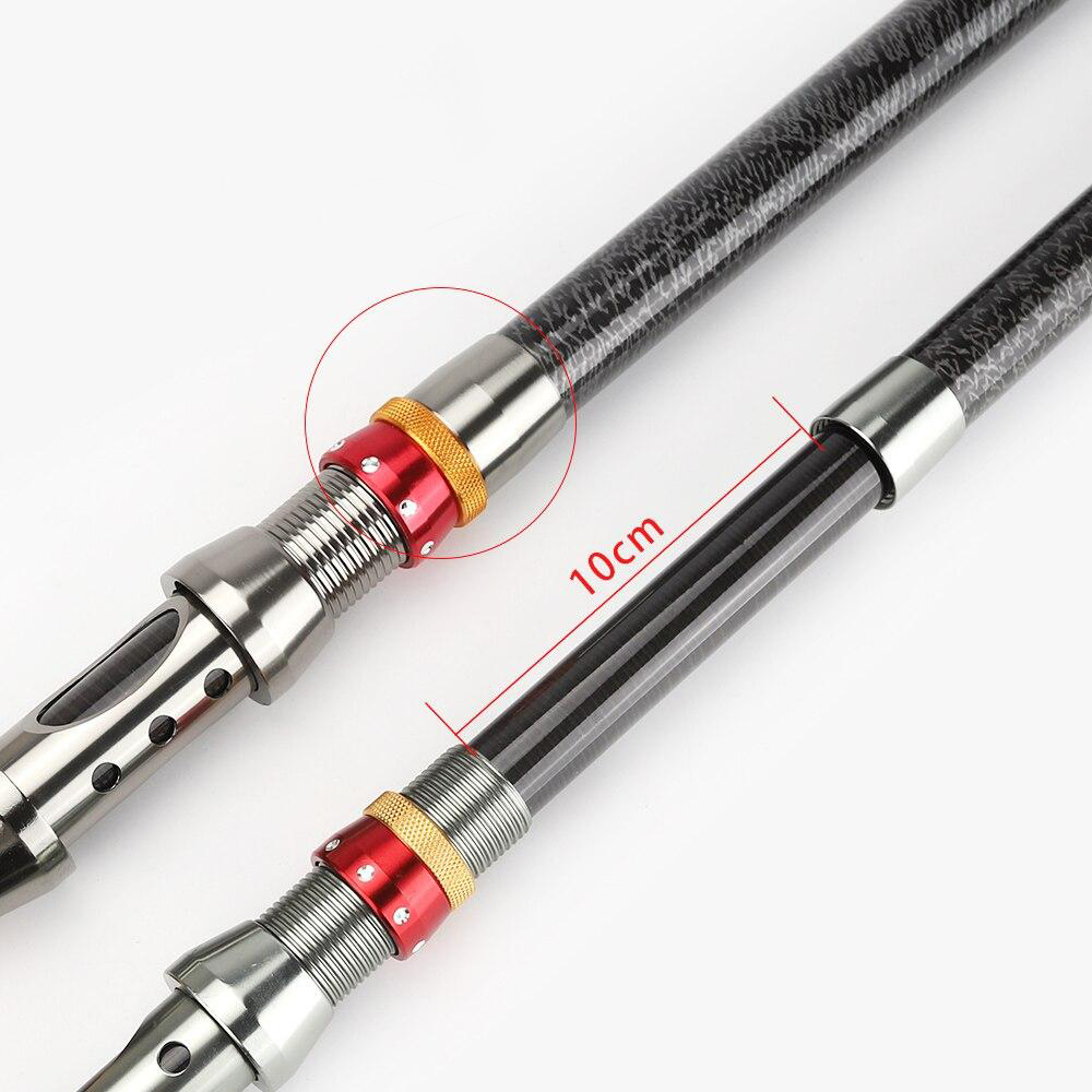 Cần Câu Rút Máy Đứng Carbon Thu gọn Câu Cá Sông, Câu Hồ, Cần Câu Xếp 2m1/2m4/2m7/3m