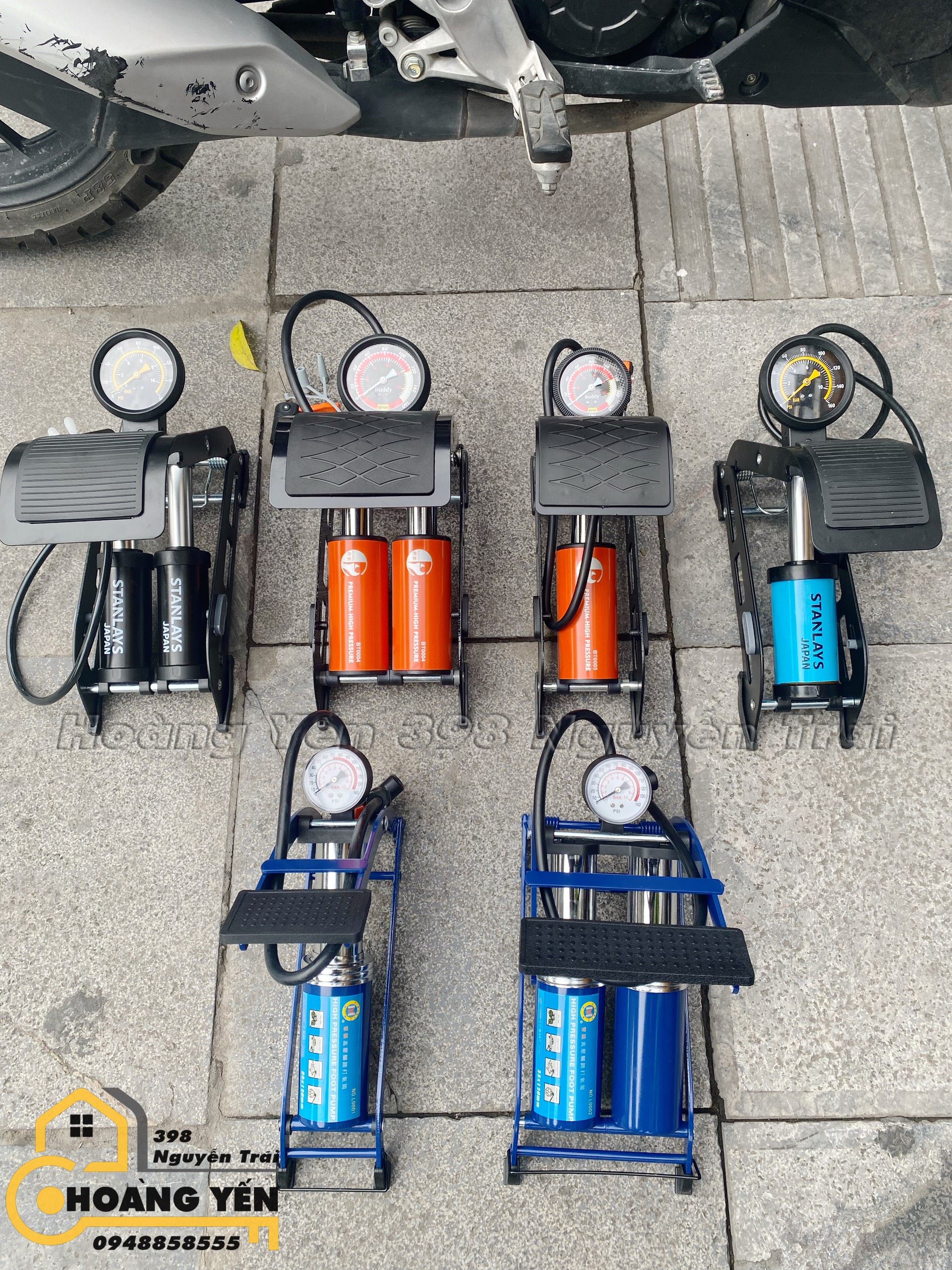 Bơm xe đạp xe máy chính hãng Cmart L0003