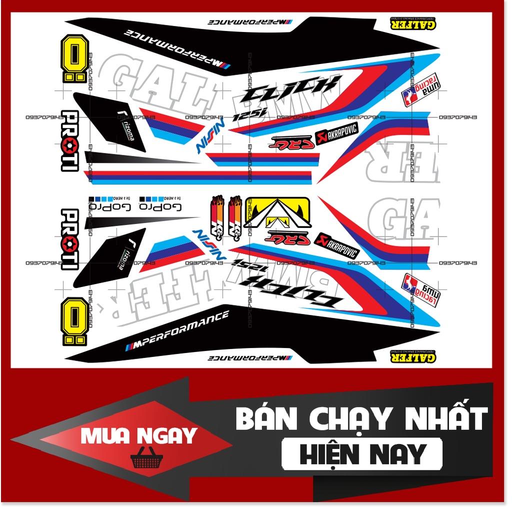 Tem rời Click 2017 BMW trắng