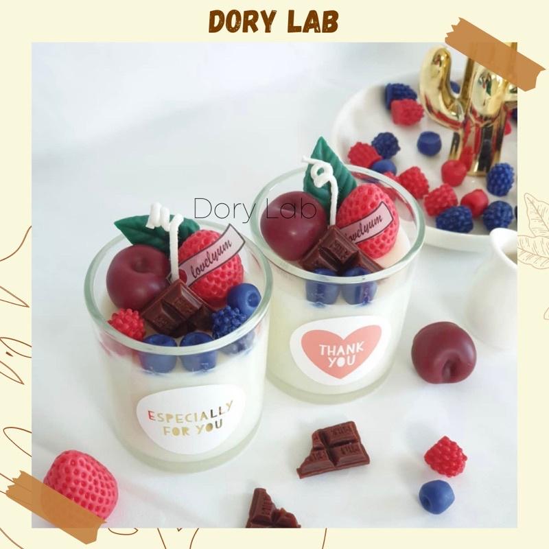 Nến Thơm Ly Trái Cây Nhiều Mùi Hương, Quà Tặng - Dory Lab