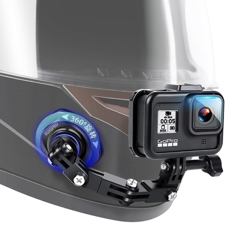 KHỚP NỐI 360 ĐỘ GẮN GOPRO LÊN FULLFACE - 3/4 CNC RUIGPRO - HÀNG NHẬP KHẨU