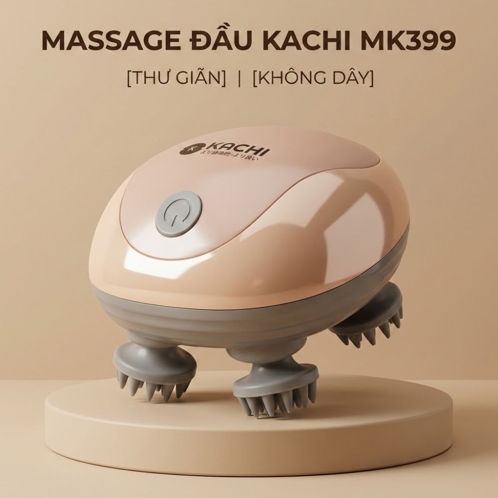 Máy Massage Đầu Không Dây Kachi MK399 - Hàng chính hãng