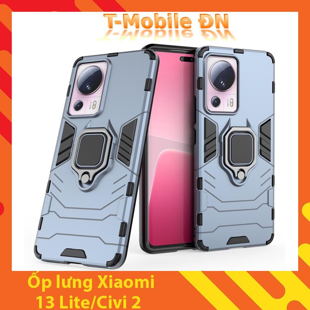 Ốp lưng Xiaomi 13 Lite/Civi 2,Ốp Chống sốc Iron Man có giá đỡ nhẫn iring Bảo vệ viền và Camera cho Xiaomi 13 Lite/Civi2