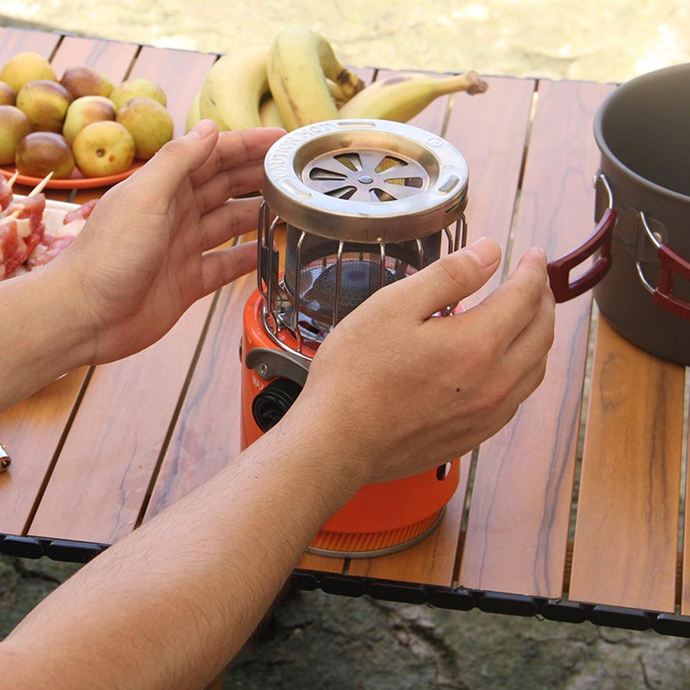 APG Outdoor Multifunctional Camping Furnace Mini 2 In 1 Stoves Portable Picnic Barbecue Stoves High Power Outdoor Cooking Detachable Furnace Warmer