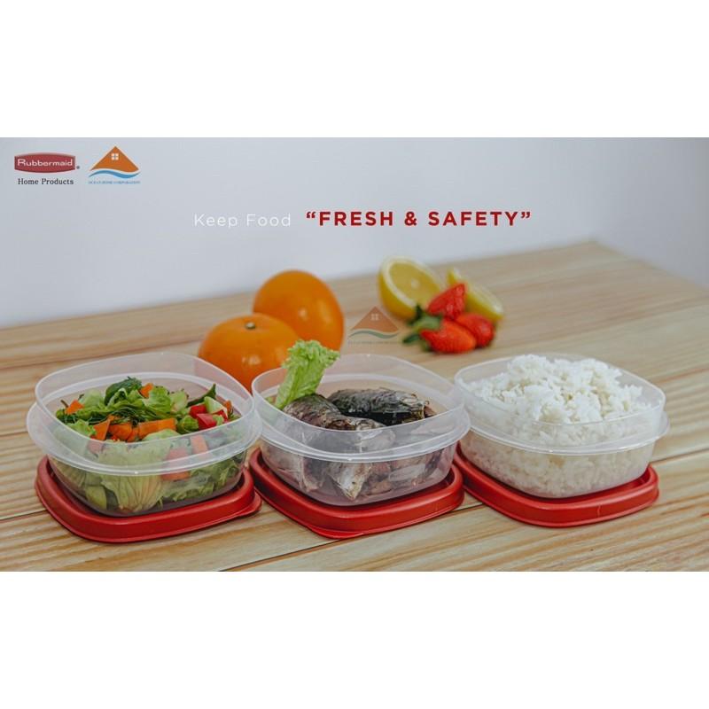 Set 3 hộp đựng thực phẩm RUBBERMAID Size 296ml