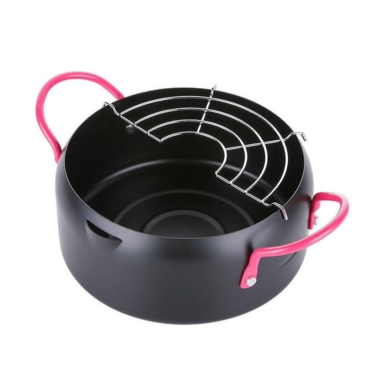 Nồi Chiên Lọc Dầu, Tặng Kèm Quạt Mini Cầm Tay Ngộ Nghĩnh - Loại Tốt