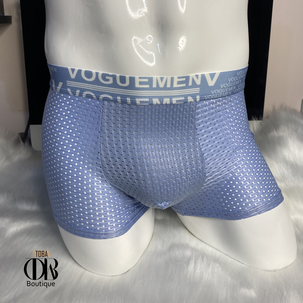 Quần lót nam, quần sịp đùi Boxer Lụa Lưới TOBA Boutique cao cấp siêu mát, thoáng khí mềm mịn rất thoải mái TBLL02