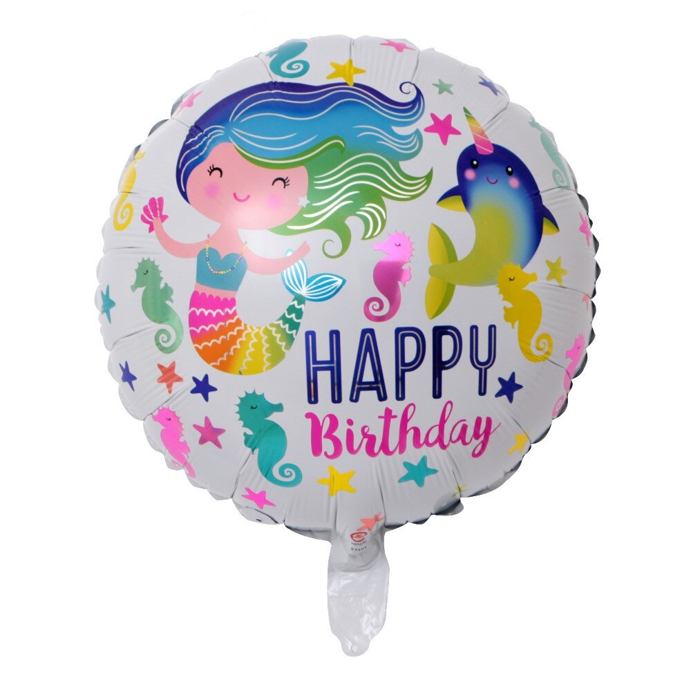 Combo bong bóng Nàng tiên cá chibi trang trí sinh nhật
