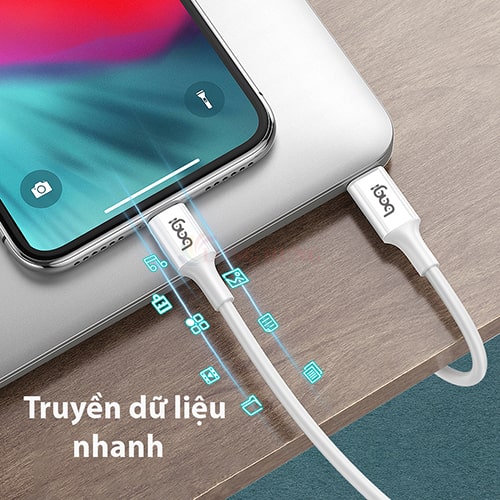 Cáp USB Type-C 3.1 to Lightning Bagi 1m PD-I100 - Hàng chính hãng