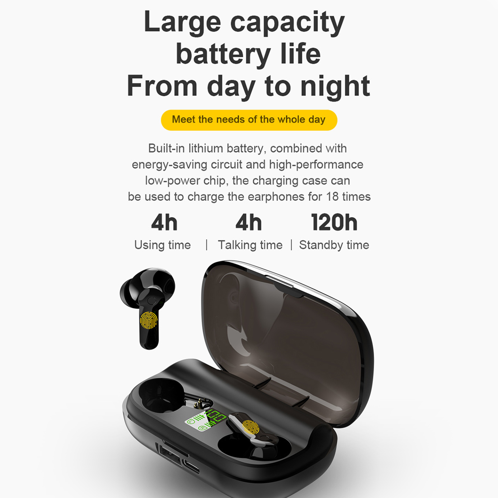 Tai Nghe Không Dây Xt-01 Bluetooth 5.0 + Điều Khiển Cảm Ứng EDR TWS Và Hộp Sạc 2200mah
