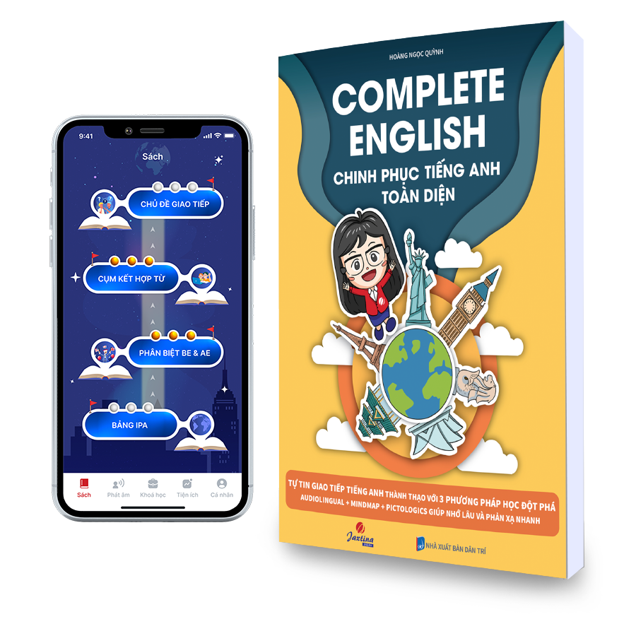 Sách - Complete English - Chinh phục tiếng Anh giao tiếp toàn diện + Tặng kèm App học thông minh trọn đời