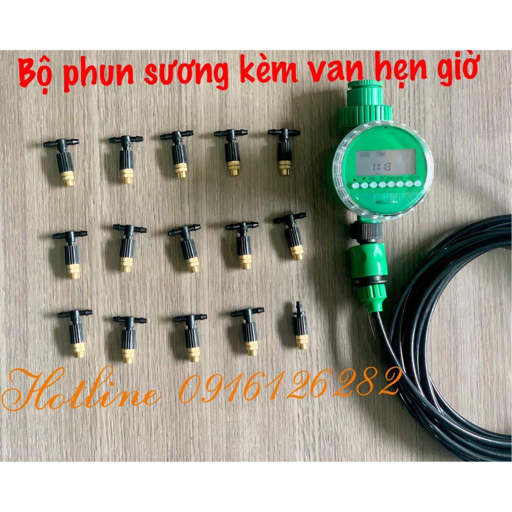 Bộ KIT Phun Sương Tưới Cây Béc Bằng Đồng Cao Cấp Tưới Lan, Cây Cảnh kèm đủ phụ kiện